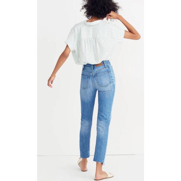 Madewell The Perfect Vintage Jeans Faded Indigo Wash Cool Step Hem Size 29 - Picture 3 of 11